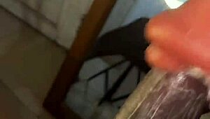 I feel so submissive deep throating in stockings until it gets nasty