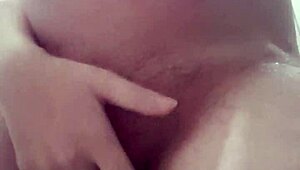 Pregnant Woman Enjoys Shower And Bathing Session