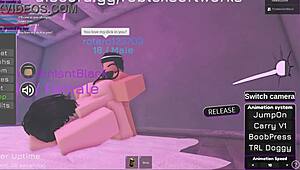 look at this hot roblox girl getting fucked with big tits