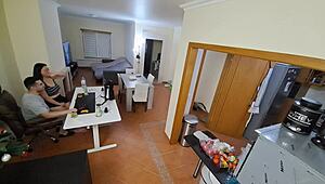 maid in flip flops gets creampie in missionary and cowgirl