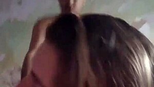 Latina enjoys deepthroat and blowjob with blonde