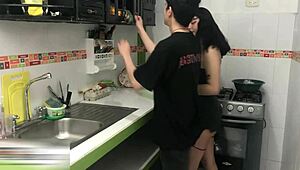 Horny Latina Stepsister Craves Her Stepbrother’s Cock Deep Inside in Wild Creampie Scene