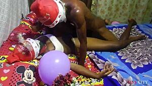 I Gave My Pussy As Christmas Gift! He Fucked Me Hard!