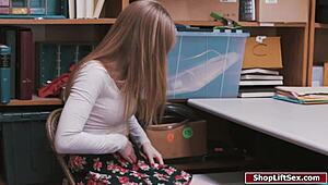 Hey, you caught this shoplifter getting fucked right on the floor?