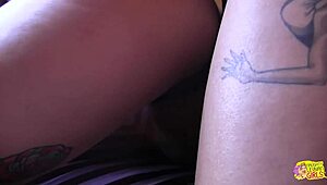 Man, this blonde with a crew cut jammed a butt plug into her lesbian friend’s ass!