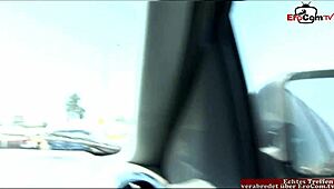 brunette teen with small tits picked up for hairy pussy fun