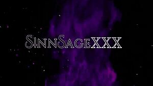 Horny Nicole Aniston plays with Sinn Sage's body and sits on her face