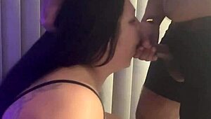 Brunette Milf Sucks Monster Cock For Facial Cumshot