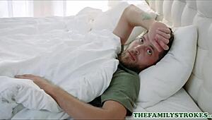 horny milf stepmom seduces stepson for a steamy session at home