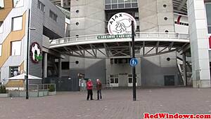 inked goth prostitute seduces tourist in amsterdam