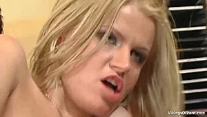 blonde model pamela blue subtly enjoys hardcore fucking by photographer with anal and cumshot