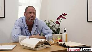 Man Passionately Handles Shemales with Intense Desire