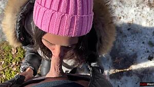 I let a stranger finish inside me in a snowy winter forest! ❄️