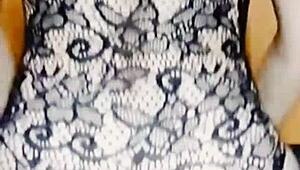 Milf does a hot striptease with masturbation, then takes big dick in her tight holes 😍