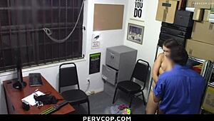 uhh, teen got caught hiding stuff in bra, bent over by pervcop now