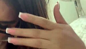 Suck my cock while fingering my belly button, he begs.