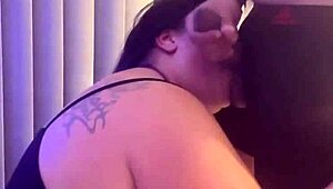 Brunette Milf Sucks Monster Cock For Facial Cumshot