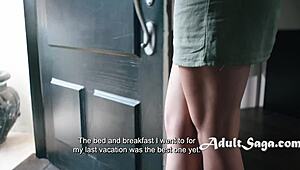 Accidental dildo slip turns wild with anna claire clouds getting rough.