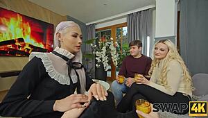 Veronica Leal and Daruma Rai spice up a kinky threesome swap.