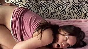 Step-Sis Skipped Panties for Bed, So I Slipped in Beside Her for a Wild Night.