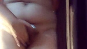 Chubby amateur hits home to unwind with intense solo belly play.