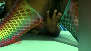 Black BBW gets her huge ass pounded hard after sensual massage.