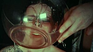 Emo bondage whore, your face is tied for piss punishment now