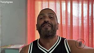 A latina pornstar screams during rough blowjob orgasm