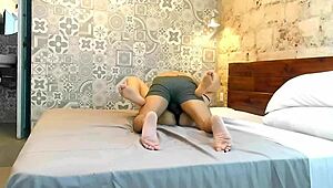 skinny married wife in bedroom loves me fucking her ass screaming with natural tits