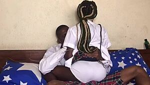 College Students' Emotional Encounter Turns into Intense Fucking with Big Black Cock and Squirting