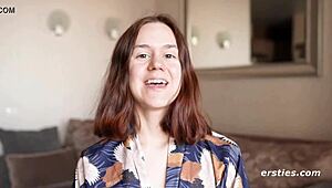 Anca drills hard with dildo in intense session