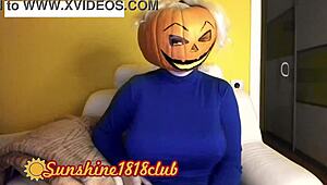 Happy Halloween Big Boobs Pumpkin Costume