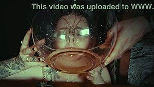 Emo bondage whore, your face is tied for piss punishment now