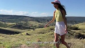 Public Agent - Beauty AGREED to PUBLIC SEX in Mountains with CREAMPIE!