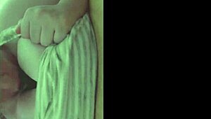 Chubby Babe with Big Natural Tits in Dildo Titjob Action