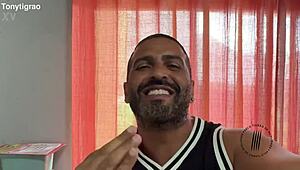 A latina pornstar screams during rough blowjob orgasm