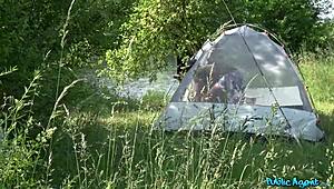 i fucked french girl with huge natural tits outdoors