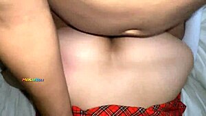 beautiful college girl in red skirt gets fucked hard by her vengeful ex at party