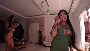 com duas gostosas a bagunça é dobrada nessa casa dos sonhos - maju fagundes e milena queiroz