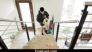 Can you believe stepsis Angel Ryder taking that big cock so intensely?