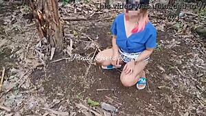 Pinay Asian Teen Fucked in Public Near the Road, So Wild