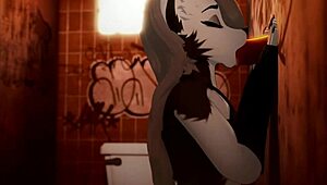 Furry Ass and Natural Tits Slammed Hard in Wild Anal