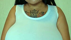 Asian BBW Lactating Big Tits Sucked in Interracial Breastfeeding