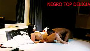 anotha married latina takes my big black cock and moans loudly