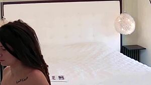 indica flower shows big tits and ass in backstage blowjob and fucking