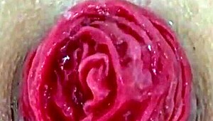 Destroyed Anal with Juicy Prolapse in Extreme Close-Up Amateur Play