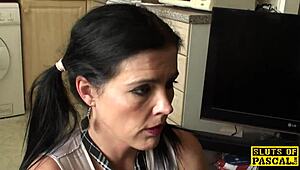 ballgagged uk submissive gets whipped then throatfucked