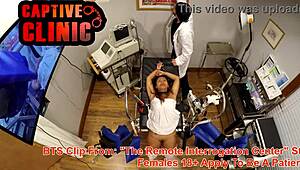 what's happening naked backstage with melany lopez at the remote center? bloopers included! watch full at bondageclinic.