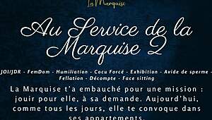ready to serve la marquise in french femdom joi audio?