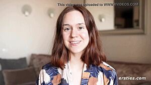 Anca drills hard with dildo in intense session